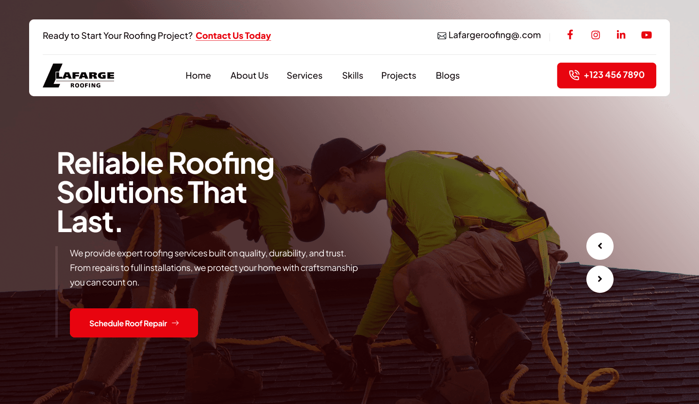 Summit Roofing & Exteriors - Professional roofing website design