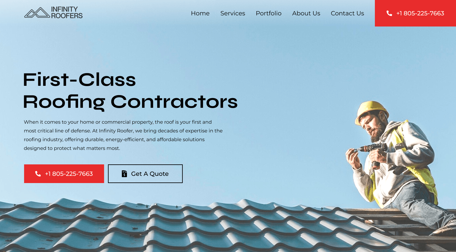 Elite Storm Solutions - Professional roofing website design