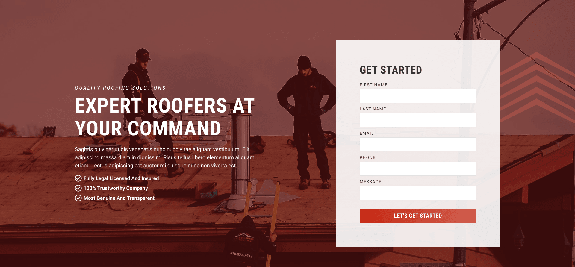 Precision Roof Pros - Professional roofing website design